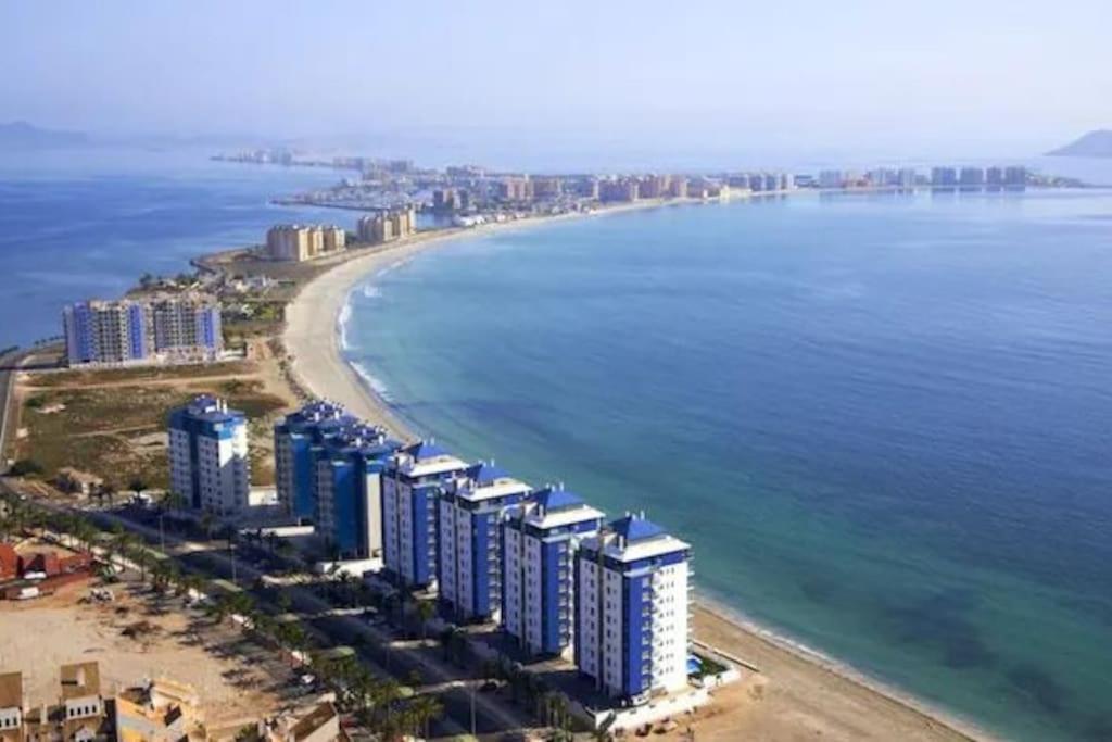Top Floor Apartment Beachhouse, Beautiful Sea View, On The Beach! Cartagena Dış mekan fotoğraf