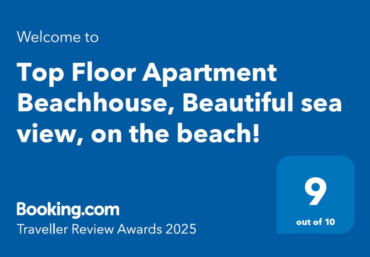 Top Floor Apartment Beachhouse, Beautiful Sea View, On The Beach! Cartagena Dış mekan fotoğraf